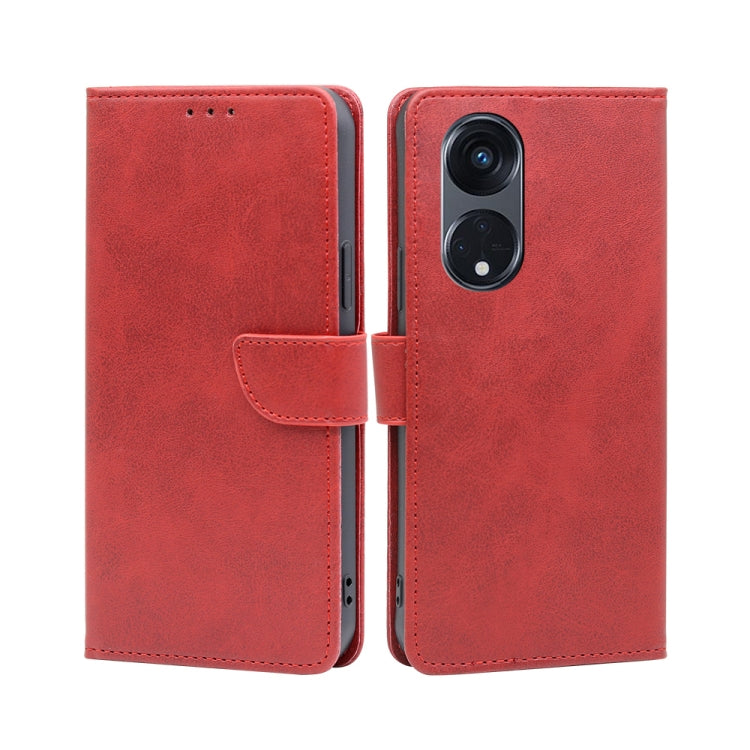 Calf Texture Buckle Flip Leather Phone Case