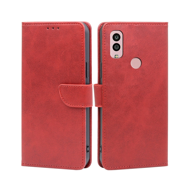 Calf Texture Buckle Flip Leather Phone Case