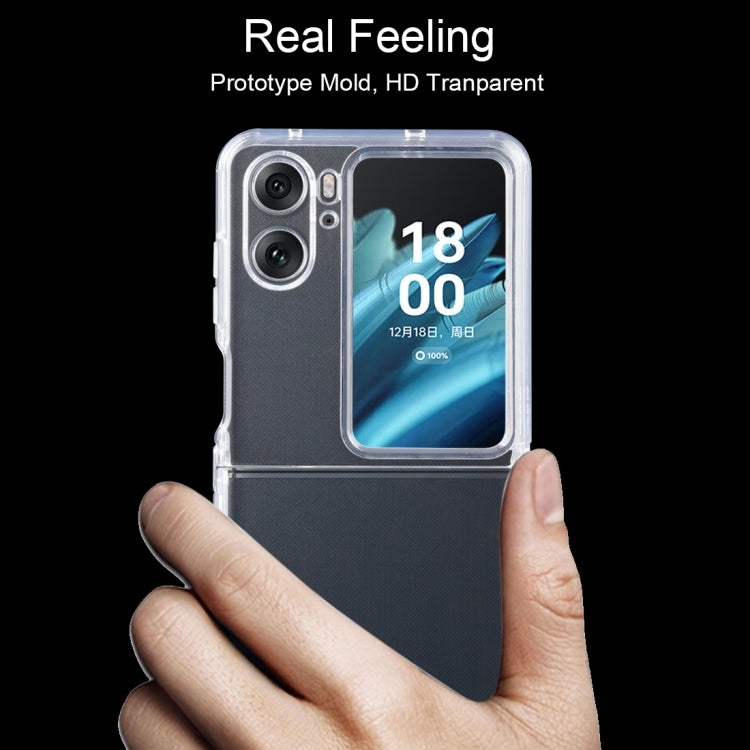 0.75mm Ultra-thin Transparent TPU Phone Case, For OPPO Find N2 Flip