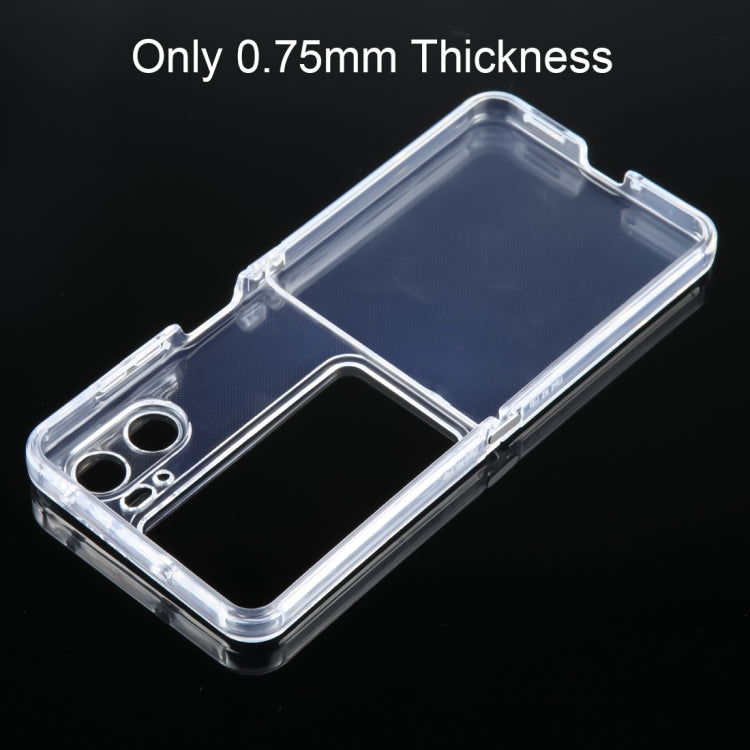 0.75mm Ultra-thin Transparent TPU Phone Case, For OPPO Find N2 Flip