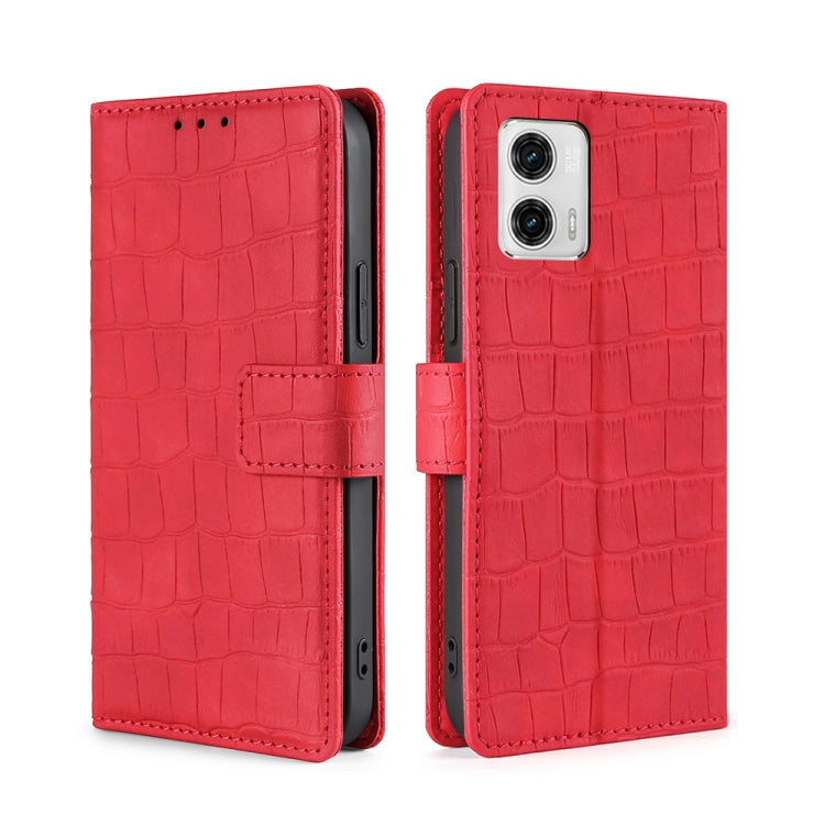 Skin Feel Crocodile Magnetic Clasp Leather Phone Case