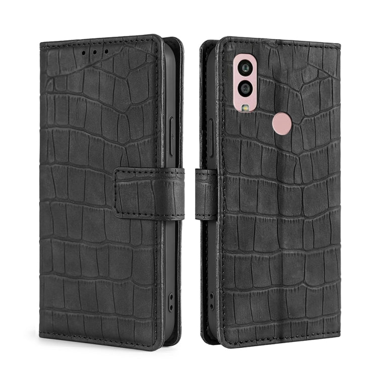 Skin Feel Crocodile Magnetic Clasp Leather Phone Case