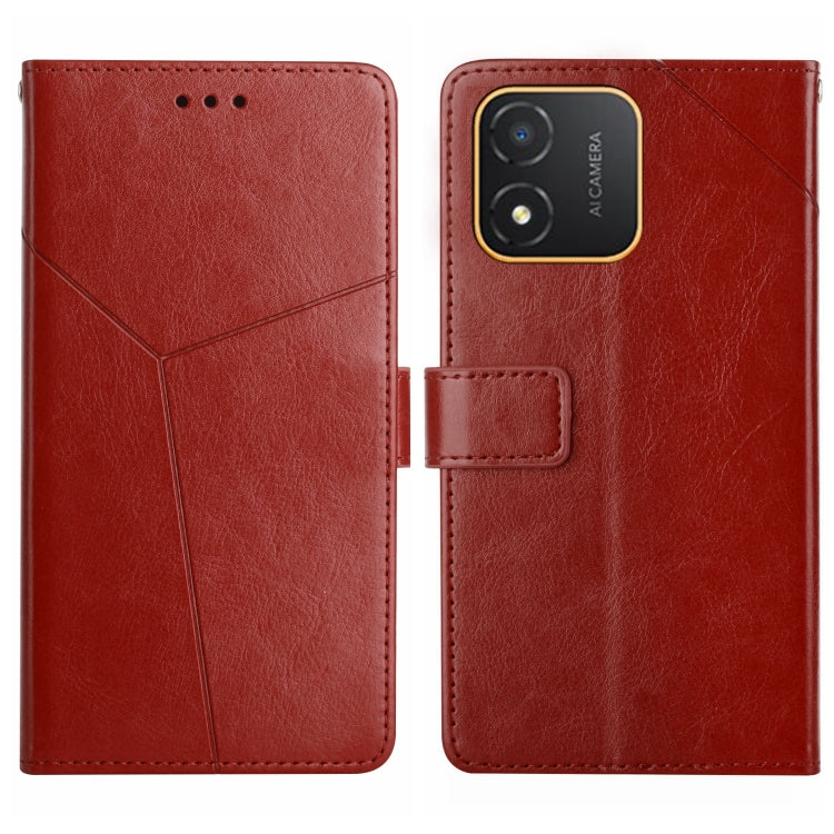 HT01 Y-shaped Pattern Flip Leather Phone Case