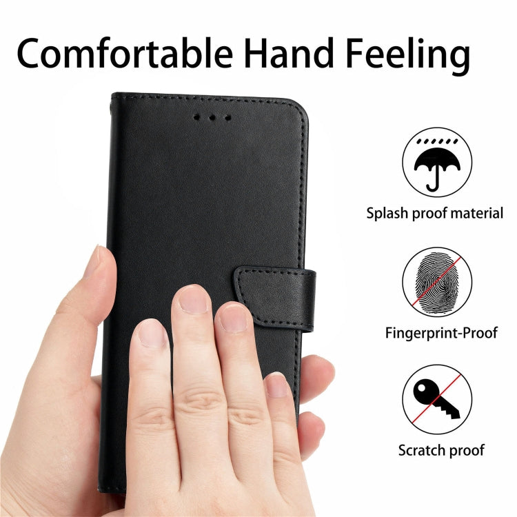 Genuine Leather Fingerprint-proof Flip Phone Case, For Realme C55, For Xiaomi Redmi Note 12 4G Global, For Honor X9a 5G / Magic5 Lite, For Honor X5 4G