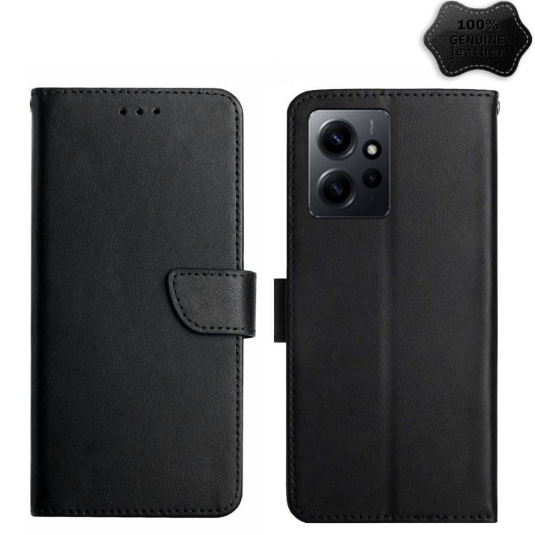 Genuine Leather Fingerprint-proof Flip Phone Case, For Realme C55, For Xiaomi Redmi Note 12 4G Global, For Honor X9a 5G / Magic5 Lite, For Honor X5 4G