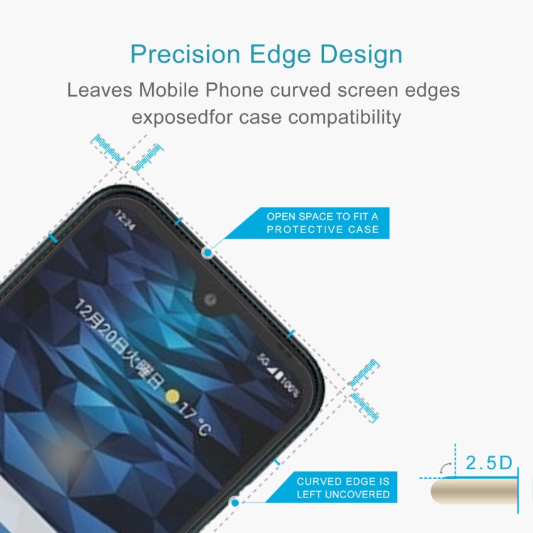 50pcs 0.26mm 9H 2.5D Tempered Glass Film