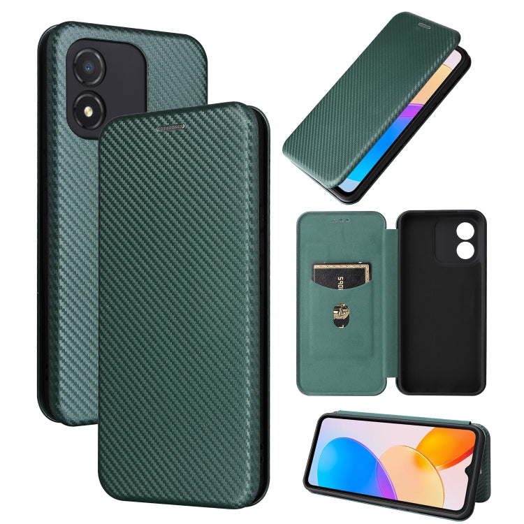 Carbon Fiber Texture Flip Leather Phone Case