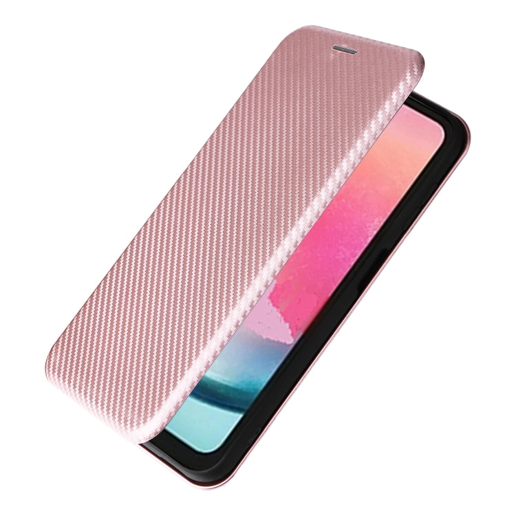 Carbon Fiber Texture Flip Leather Phone Case