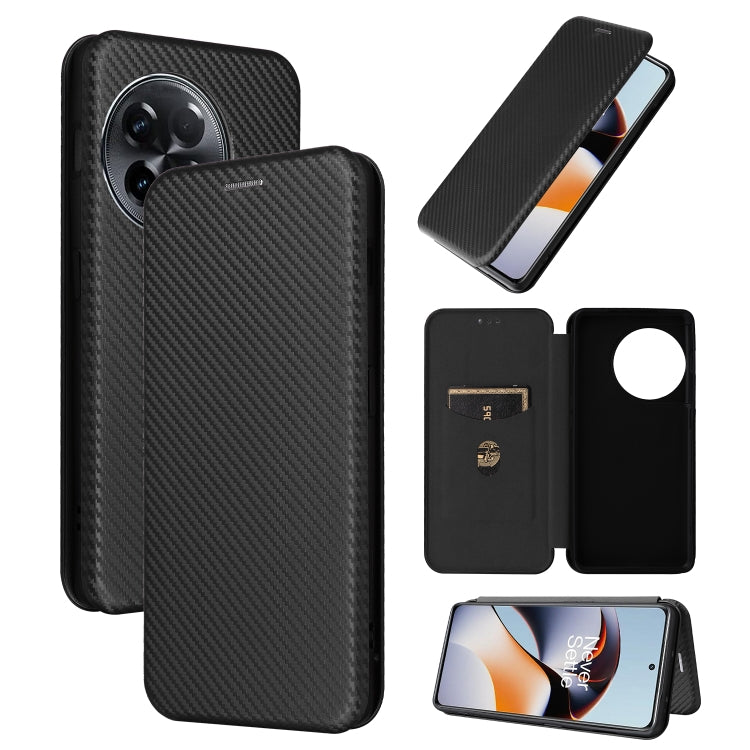 Carbon Fiber Texture Flip Leather Phone Case