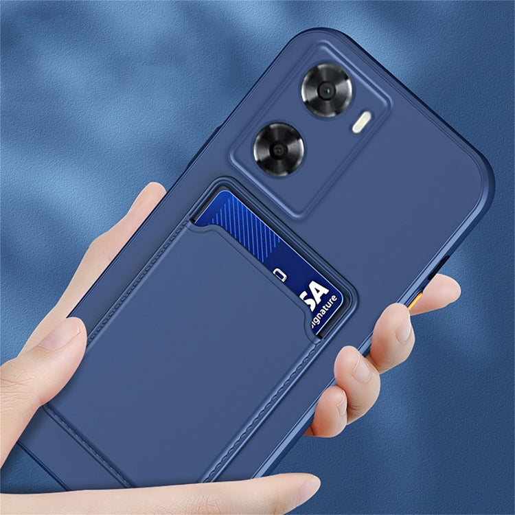 Skin Feel Card TPU Contrast Color Button Phone Case, For vivo Y02