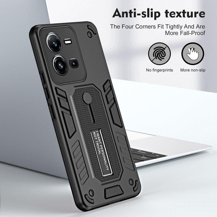 Variety Brave Armor Finger Loop Holder Phone Case, For vivo V25 5G / V25e, For vivo Y16 4G, For vivo Y21 / Y33s / Y21T India, For vivo Y35 4G