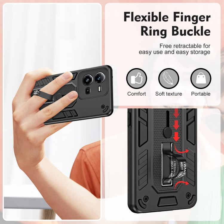 Variety Brave Armor Finger Loop Holder Phone Case, For vivo V25 5G / V25e, For vivo Y16 4G, For vivo Y21 / Y33s / Y21T India, For vivo Y35 4G