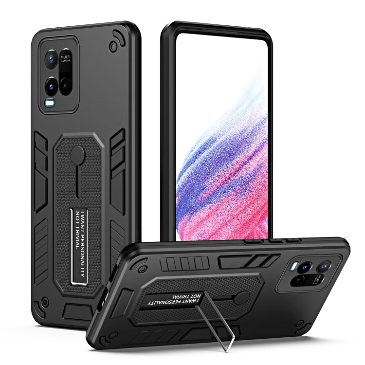 Variety Brave Armor Finger Loop Holder Phone Case, For vivo V25 5G / V25e, For vivo Y16 4G, For vivo Y21 / Y33s / Y21T India, For vivo Y35 4G