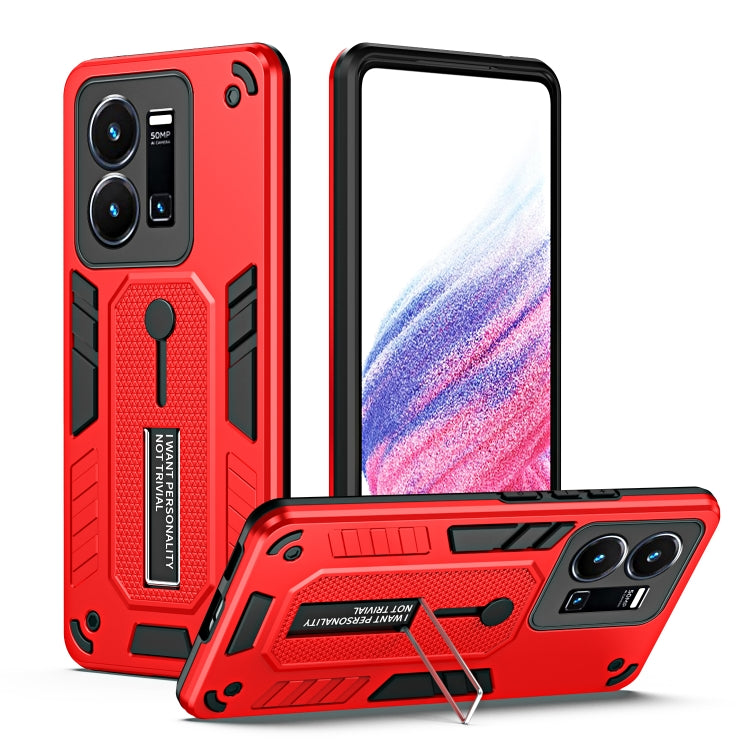 Variety Brave Armor Finger Loop Holder Phone Case, For vivo V25 5G / V25e, For vivo Y16 4G, For vivo Y21 / Y33s / Y21T India, For vivo Y35 4G