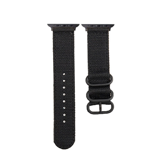 Black Buckle Canvas Watch Band, For Apple Watch Series 8&7 41mm, For Apple Watch Series 8&7 45mm