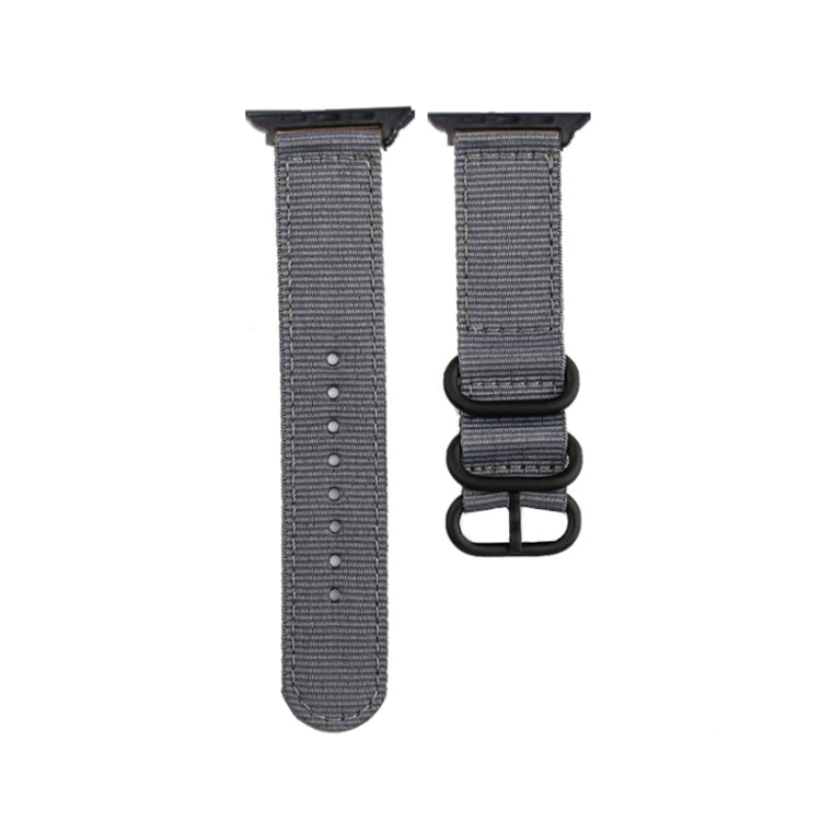 Black Buckle Canvas Watch Band, For Apple Watch Series 8&amp;7 41mm, For Apple Watch Series 8&amp;7 45mm