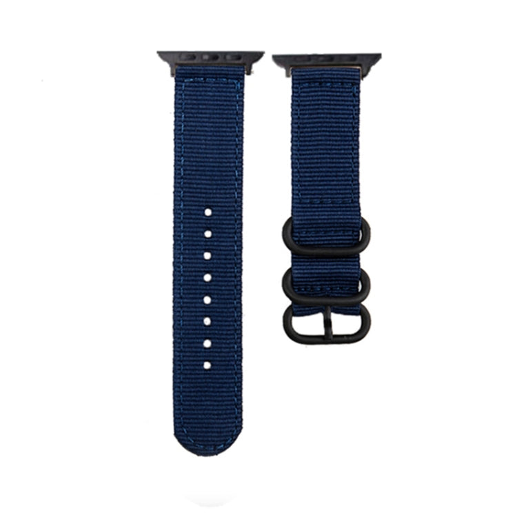 Black Buckle Canvas Watch Band, For Apple Watch Series 8&amp;7 41mm, For Apple Watch Series 8&amp;7 45mm