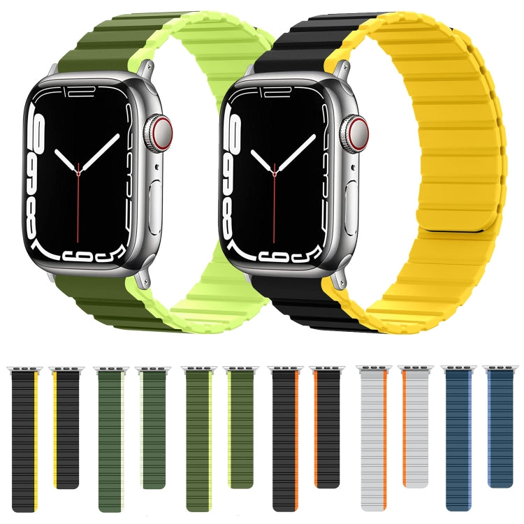 Smart Magnetic Silicone Watch Band, For Apple Watch Series 8&amp;7 41mm, For Apple Watch Series 8&amp;7 45mm