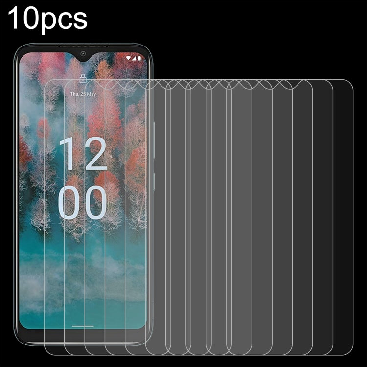 10pcs 0.26mm 9H 2.5D Tempered Glass Film, For Nokia C12 Pro (10 PCS), For Honor 70 Lite (10 PCS), For vivo iQOO Z7x (10 PCS)