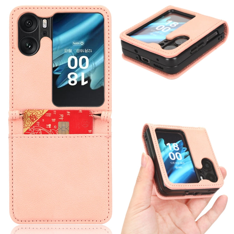 Lambskin Leather Phone Case, For OPPO Find N2 Flip, For OPPO Find N2