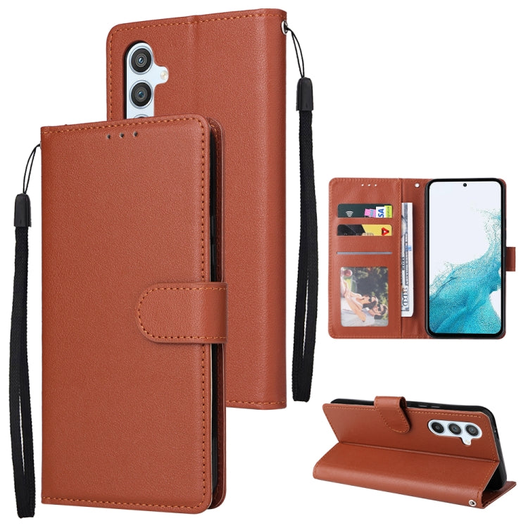 3 Card Slots Multifunctional Leather Phone Case, For Samsung Galaxy A34, For Samsung Galaxy A54, For Infinix Hot 10 Lite, For OPPO A58 / A78