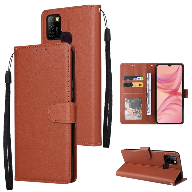 3 Card Slots Multifunctional Leather Phone Case, For Samsung Galaxy A34, For Samsung Galaxy A54, For Infinix Hot 10 Lite, For OPPO A58 / A78