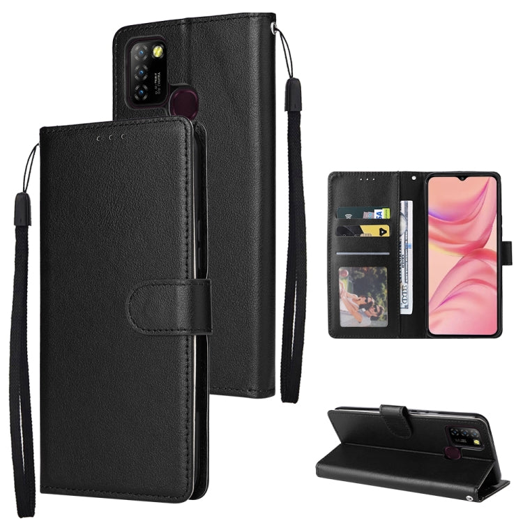 3 Card Slots Multifunctional Leather Phone Case, For Samsung Galaxy A34, For Samsung Galaxy A54, For Infinix Hot 10 Lite