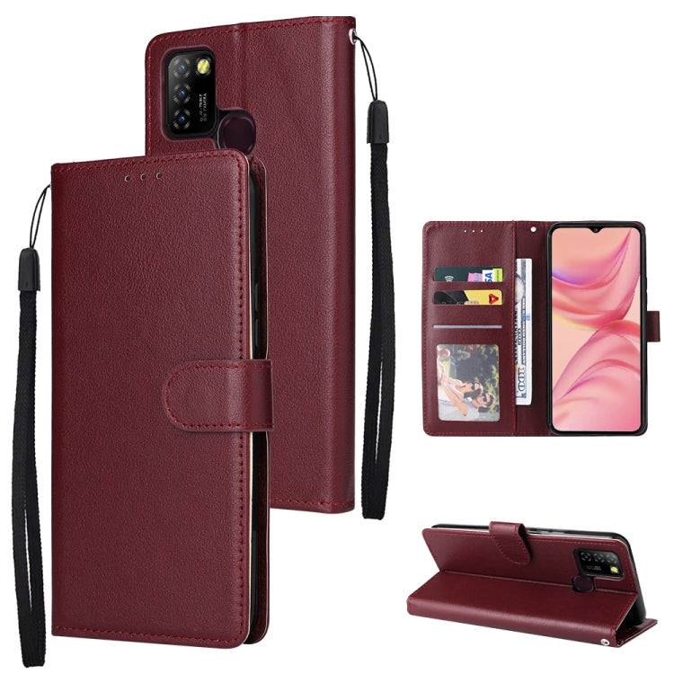 3 Card Slots Multifunctional Leather Phone Case, For Samsung Galaxy A34, For Samsung Galaxy A54, For Infinix Hot 10 Lite, For OPPO A58 / A78