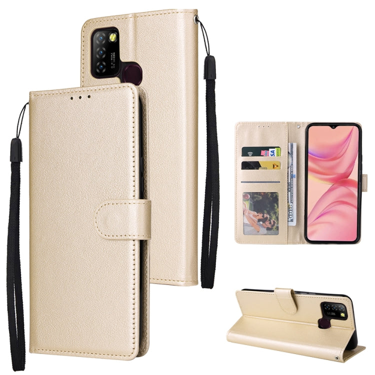 3 Card Slots Multifunctional Leather Phone Case, For Samsung Galaxy A34, For Samsung Galaxy A54, For Infinix Hot 10 Lite, For OPPO A58 / A78