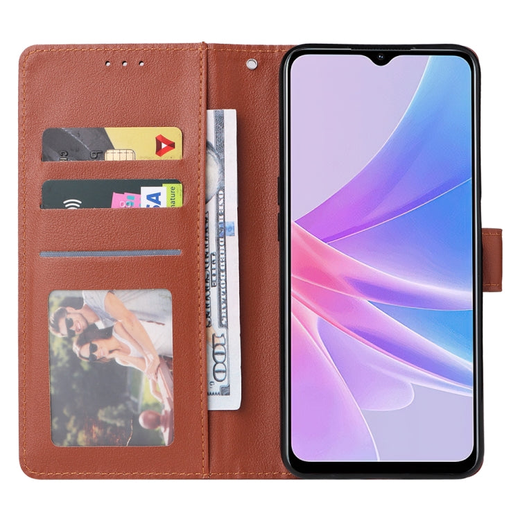 3 Card Slots Multifunctional Leather Phone Case, For OPPO A58 / A78