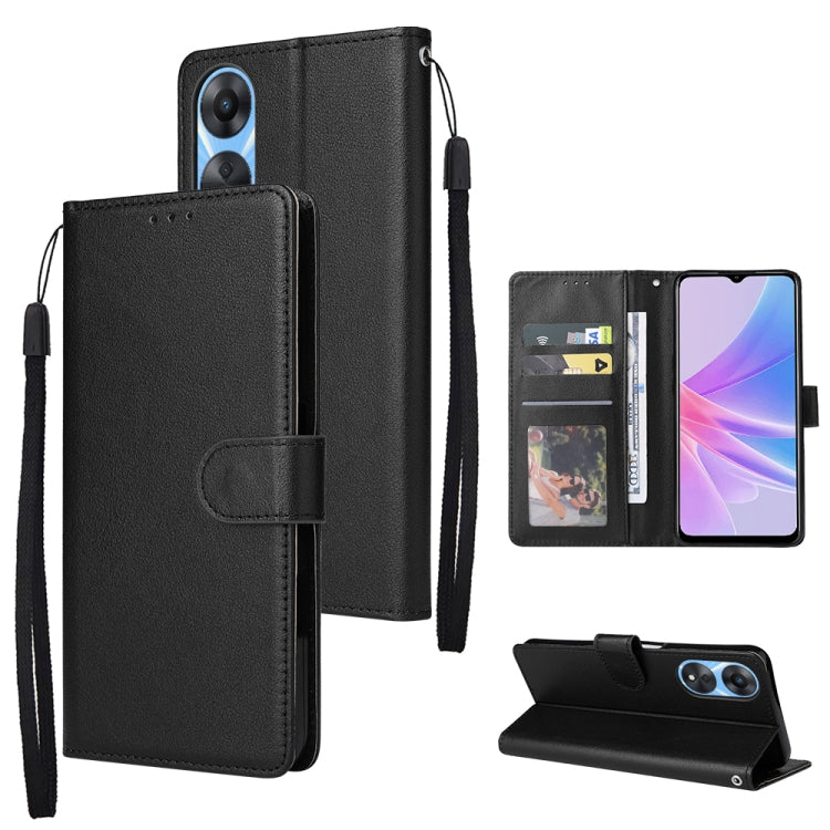 3 Card Slots Multifunctional Leather Phone Case, For Samsung Galaxy A34, For Samsung Galaxy A54, For Infinix Hot 10 Lite, For OPPO A58 / A78