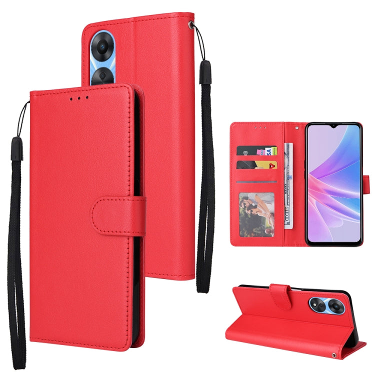 3 Card Slots Multifunctional Leather Phone Case, For Samsung Galaxy A34, For Samsung Galaxy A54, For Infinix Hot 10 Lite, For OPPO A58 / A78