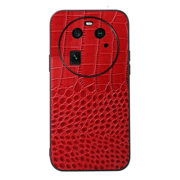 Crocodile Texture Genuine Leather Phone Case, For OPPO Find X6, For OPPO Find X6 Pro, For Sony Xperia 10 V