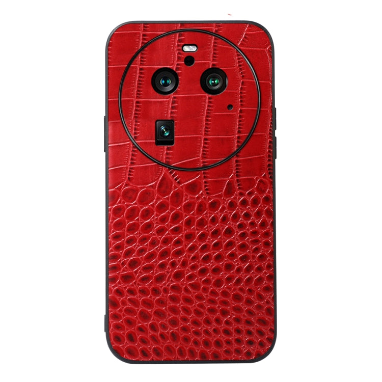 Crocodile Texture Genuine Leather Phone Case, For OPPO Find X6, For OPPO Find X6 Pro, For Sony Xperia 10 V