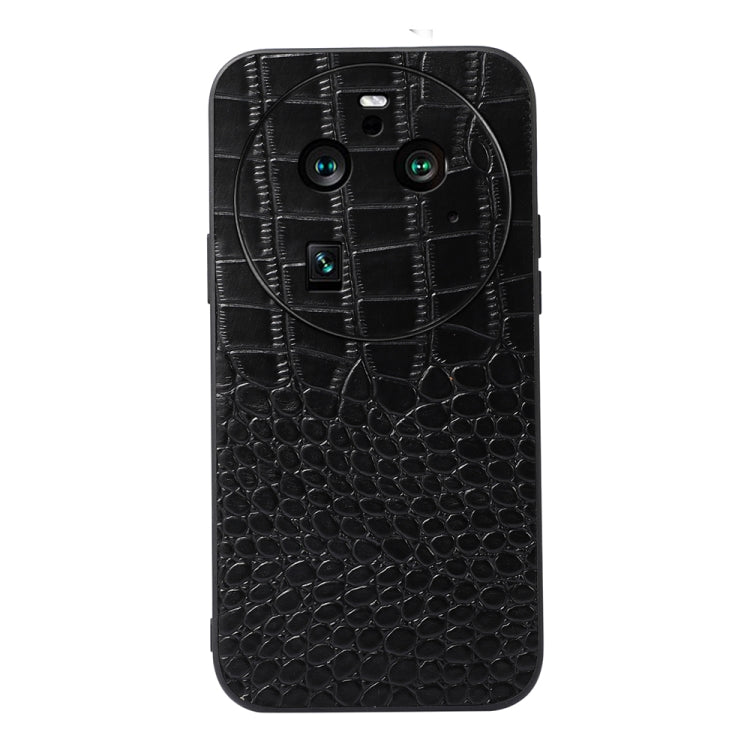 Crocodile Texture Genuine Leather Phone Case, For OPPO Find X6, For OPPO Find X6 Pro, For Sony Xperia 10 V