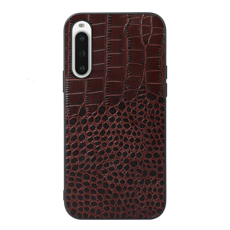 Crocodile Texture Genuine Leather Phone Case, For OPPO Find X6, For OPPO Find X6 Pro, For Sony Xperia 10 V