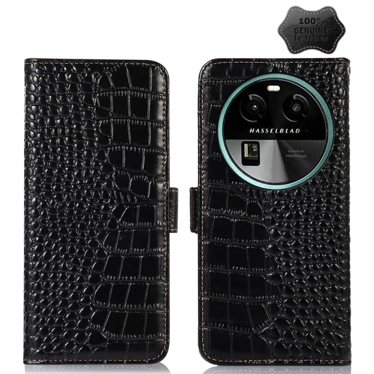 Crocodile Top Layer Cowhide Leather Phone Case