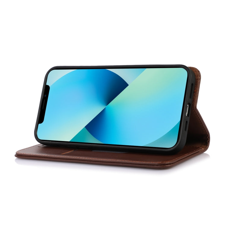 KHAZNEH Nappa Top Layer Cowhide Leather Phone Case, For OPPO Find X6, For OPPO Find X6 Pro, For Xiaomi Redmi Note 12 4G Global, For Samsung Galaxy M14 5G