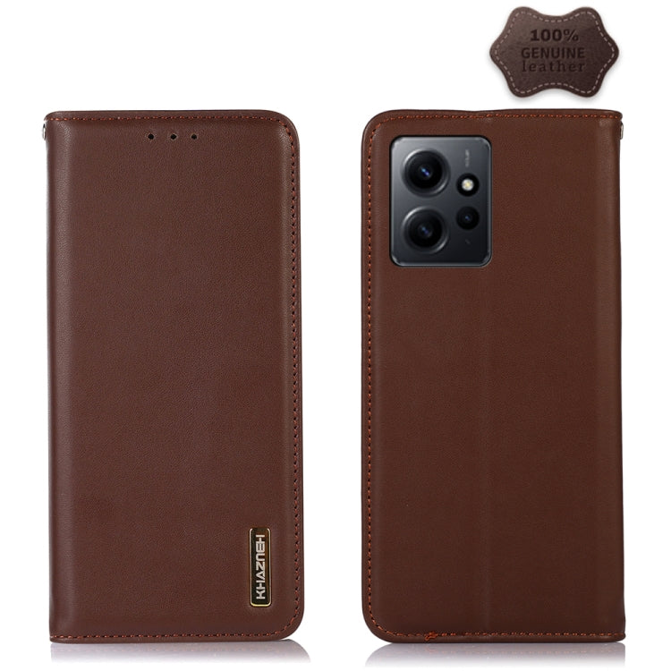 KHAZNEH Nappa Top Layer Cowhide Leather Phone Case, For OPPO Find X6, For OPPO Find X6 Pro, For Xiaomi Redmi Note 12 4G Global, For Samsung Galaxy M14 5G