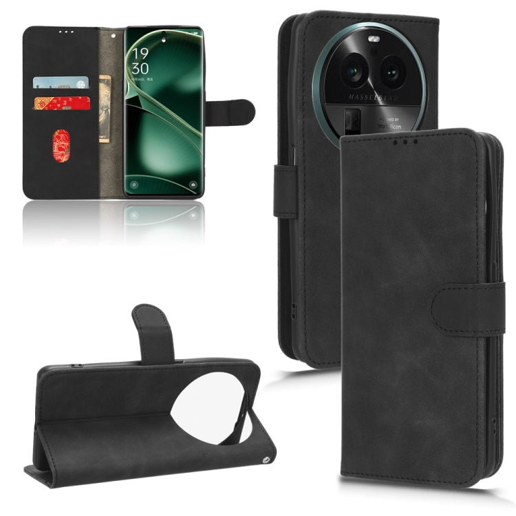 Skin Feel Magnetic Flip Leather Phone Case