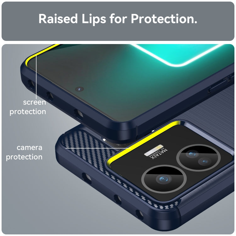 Brushed Texture Carbon Fiber TPU Phone Case, For Realme GT3, For Realme GT Neo 5, For Huawei P60