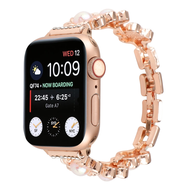 Flower Bracelet Metal Watch Band, For Apple Watch Series 8&amp;7 45mm, For Apple Watch Series 8&amp;7 41mm