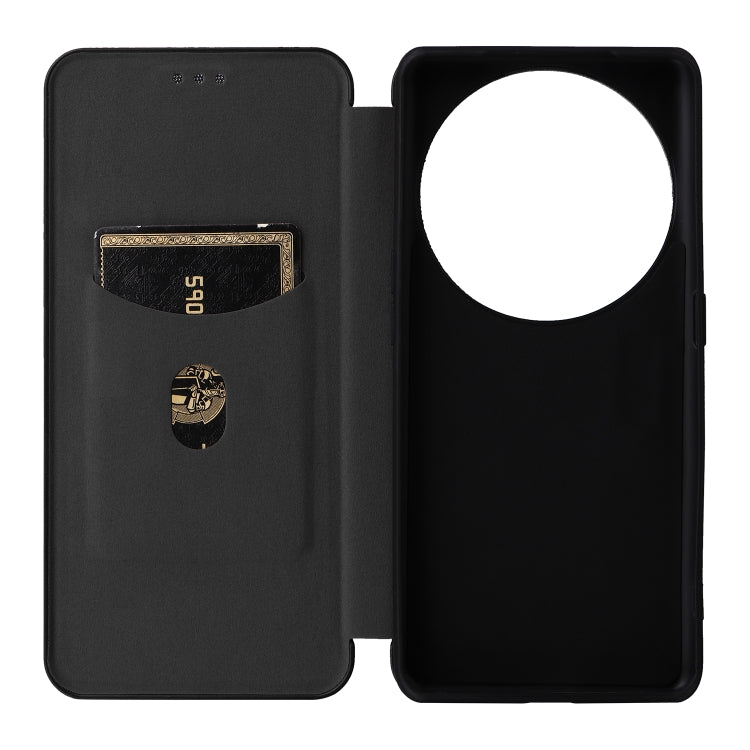 Carbon Fiber Texture Flip Leather Phone Case