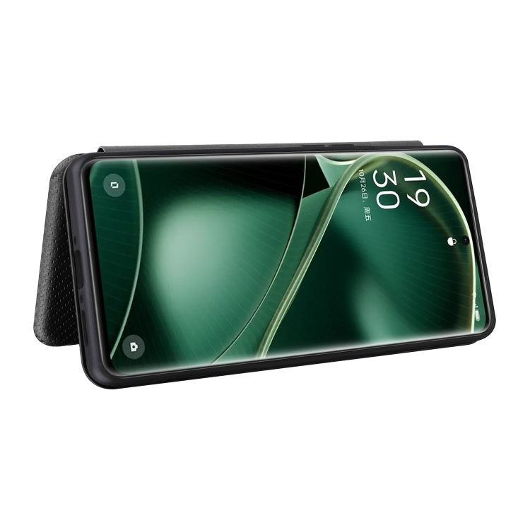 Carbon Fiber Texture Flip Leather Phone Case