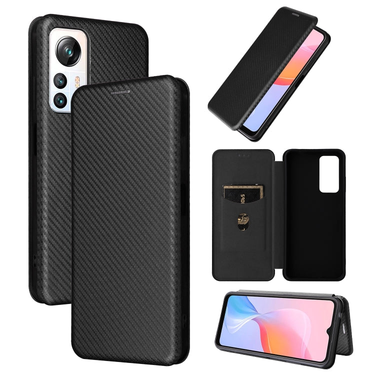 Carbon Fiber Texture Flip Leather Phone Case, For OPPO Find X6, For OPPO Find X6 Pro 5G, For Realme V30 / V30T, For Blackview A85, For Samsung Galaxy M14 5G Global