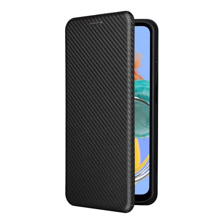 Carbon Fiber Texture Flip Leather Phone Case
