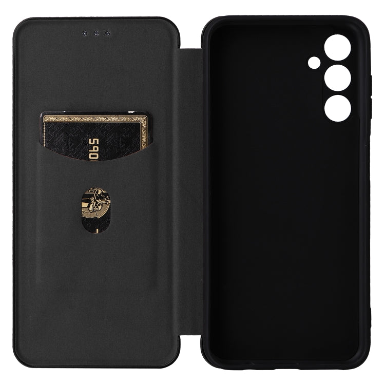 Carbon Fiber Texture Flip Leather Phone Case