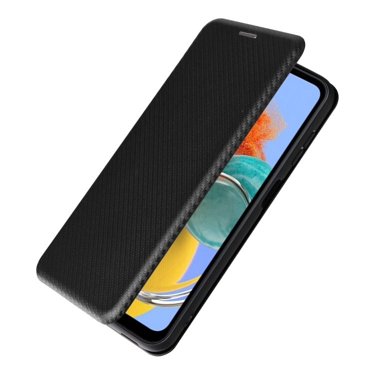 Carbon Fiber Texture Flip Leather Phone Case