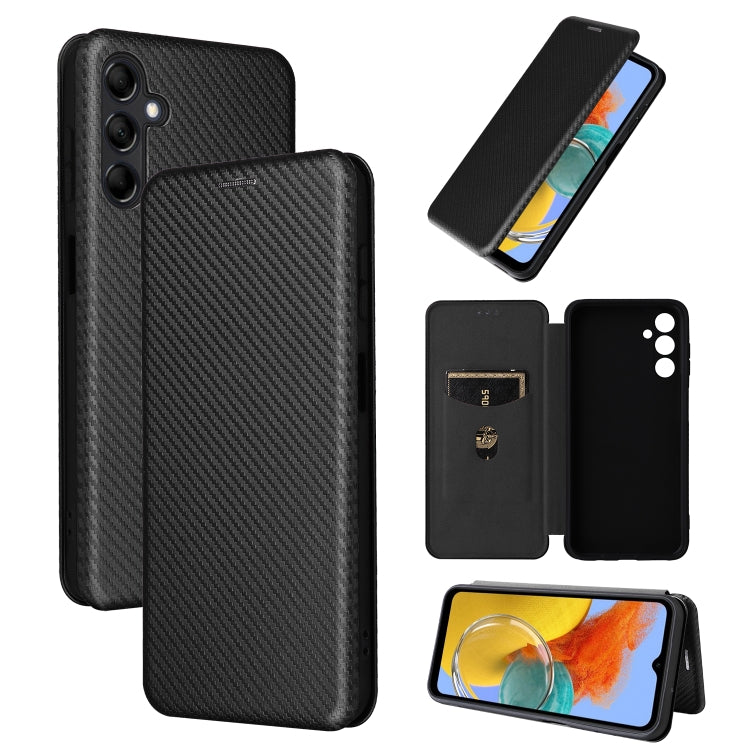 Carbon Fiber Texture Flip Leather Phone Case, For OPPO Find X6, For OPPO Find X6 Pro 5G, For Realme V30 / V30T, For Blackview A85, For Samsung Galaxy M14 5G Global