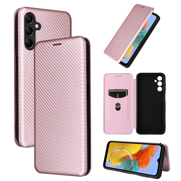 Carbon Fiber Texture Flip Leather Phone Case, For OPPO Find X6, For OPPO Find X6 Pro 5G, For Realme V30 / V30T, For Blackview A85, For Samsung Galaxy M14 5G Global